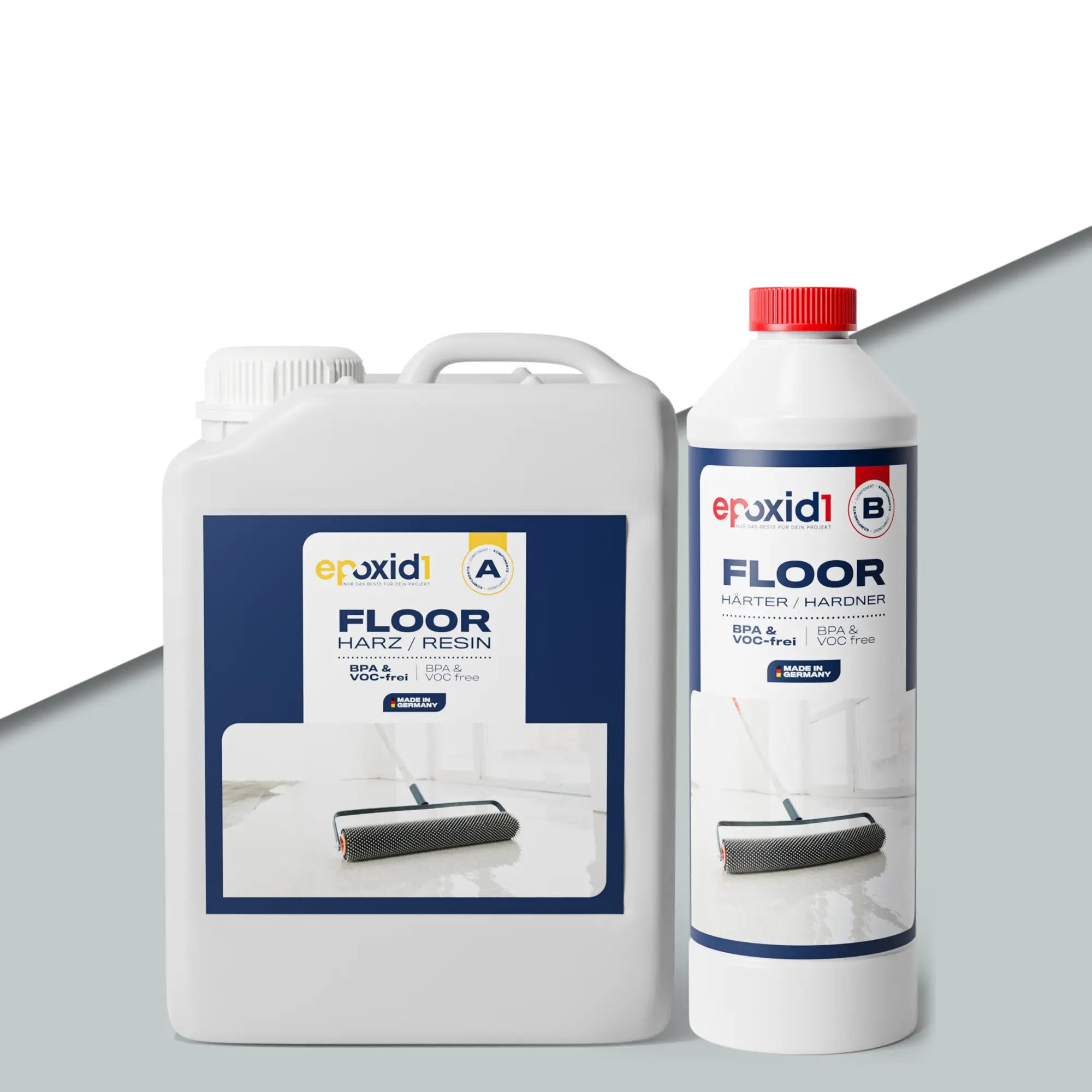 2K Epoxidharz Bodenbeschichtung zum Gießen - Lichtgrau